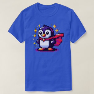 Pixel Penguin Hero: Retro Adventure T-Shirt