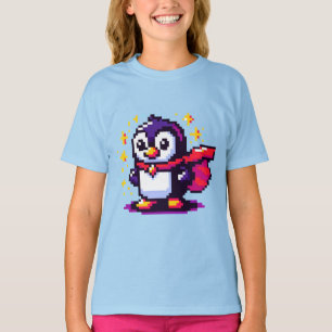Pixel Penguin Hero: Retro Adventure T-Shirt