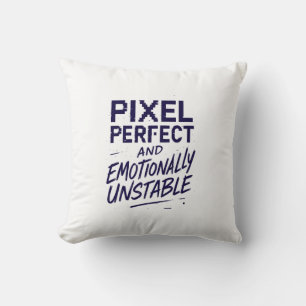 Pixel Perfect Throw Pillow