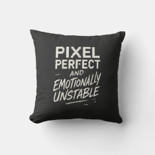 Pixel Perfect Throw Pillow