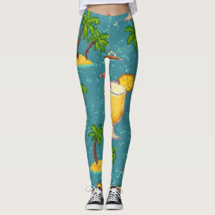 Pixel Pina Coladas Leggings