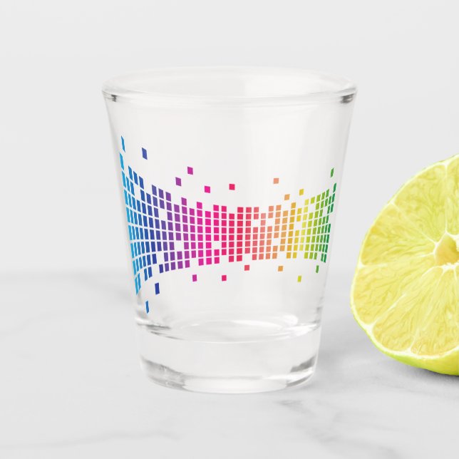 Pixel Pop Shot Glass (Front)