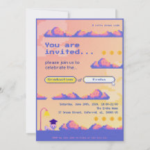 Pixel , Retro, Cute Graduation / Activity  
