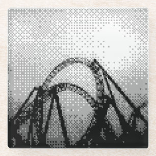 pixel ride glass coaster