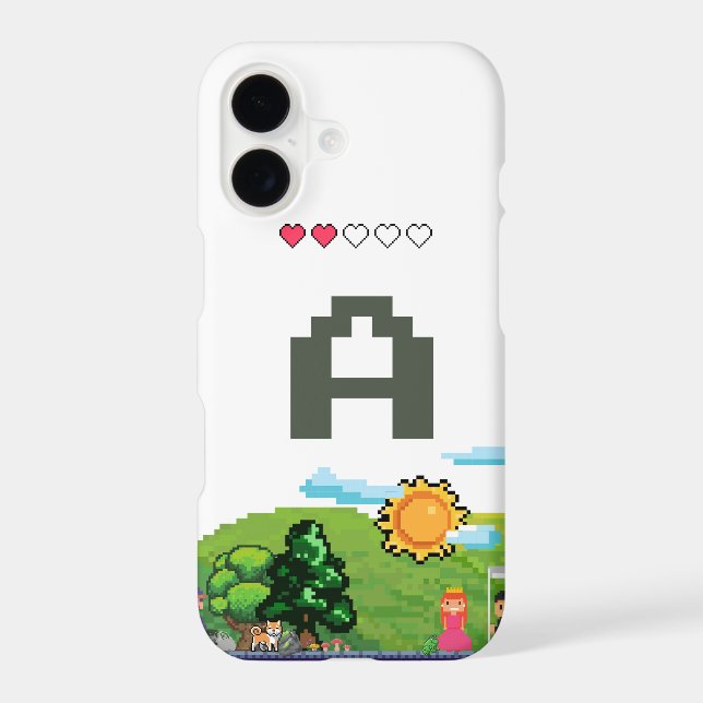 Pixel Scene Trending Phone Case | A Initial (Back)