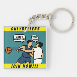 Pixel Sport Basketball Porte - clé - Retro Gaming 