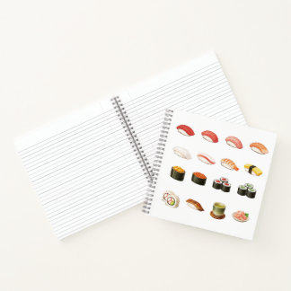 Pixel Sushi Notebook – Japanese Food Design