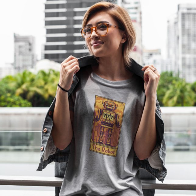 Pixel Tarot Card Robot T-Shirt (Creator Uploaded)