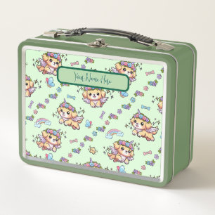 Pixel The Puppicorn Lunchbox Green
