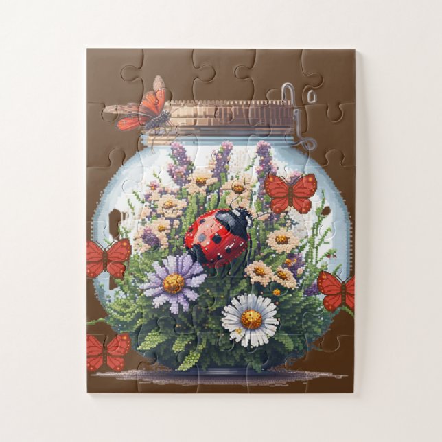 Pixel theme jar puzzle (Vertical)