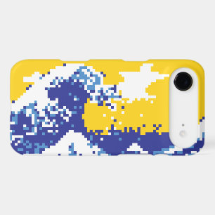 Pixel Tsunami bleu 8 bits Pixel Art