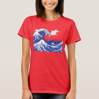 Pixel Tsunami Blue 8 Bit Pixel Art