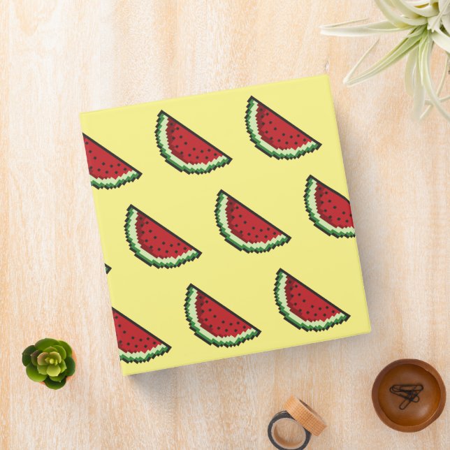 Pixel Watermelon Pattern Binder (In Situ)