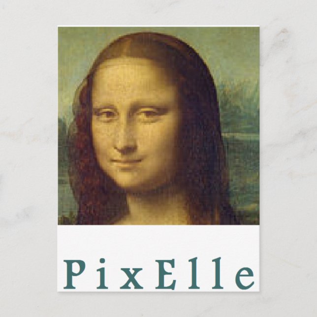 Pixel woman postcard (Front)