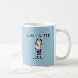 Pixel World's Best Doctor - Female Version - Mug