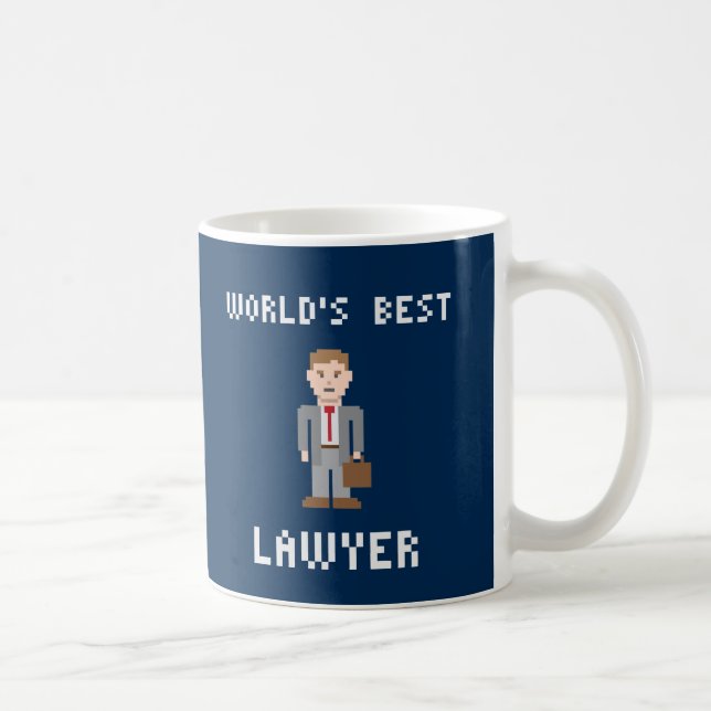Pixel World's Best Lawyer Mug (Right)
