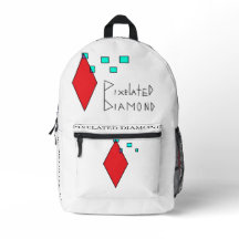 pixelated backpack