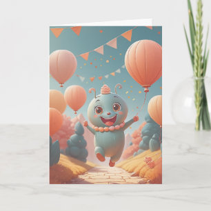 Pixelated Birthday Quest Card