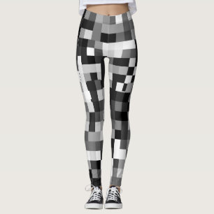 Pixelated blur Pattern Leggings