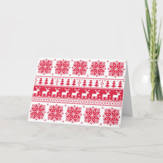 Pixelated Christmas pattern, card