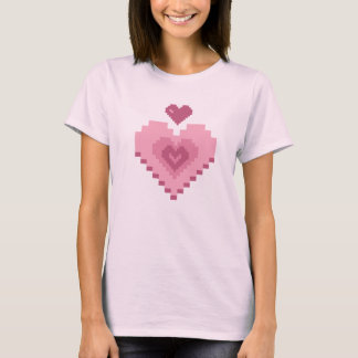 Pixelated Heart Design - Valentine's Day Love T-Shirt