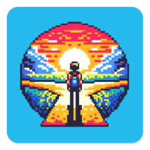 Pixelated Life's Crossroads