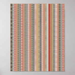Pixelated Mathematical Pattern  Poster