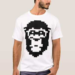 pixelated monkey face design T-Shirt