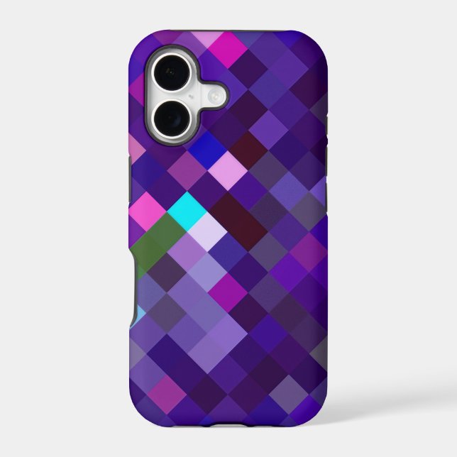Pixelated Pattern - Purple (Back)