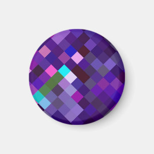 Pixelated Pattern - Purple Magnet
