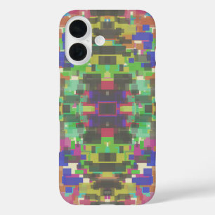 Pixelated Patterned Beyond Colors Of The Rainbow iPhone 16 Case