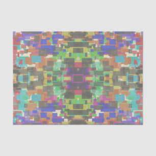 Pixelated Patterned Beyond Colours Of The Rainbow Tissue Paper