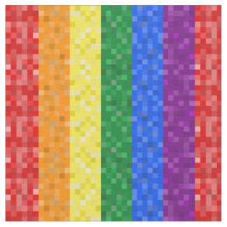 Pixelated Pride Fabric