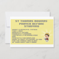 Pixelated Thomas Prayer Card