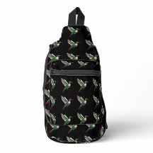 Pixeled Green Hummingbird