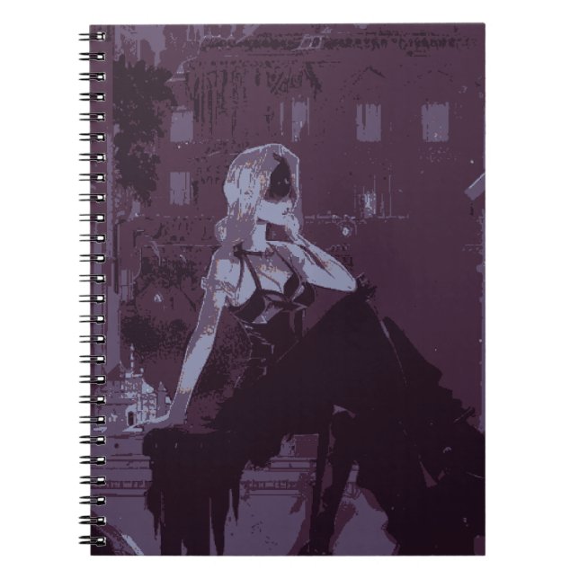 Pixelized Victorian Gothic 1 Notebook (Front)