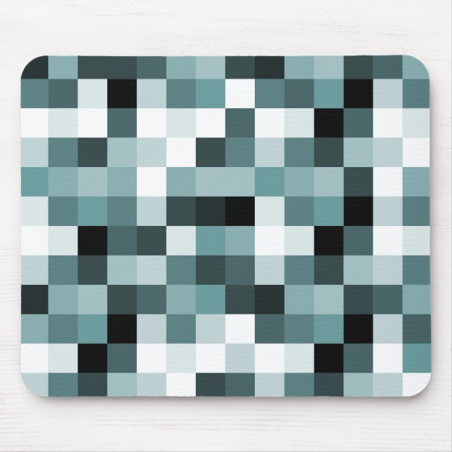 Pixels 060614 (01) - Blue Green Toned Mouse Pad (Front)