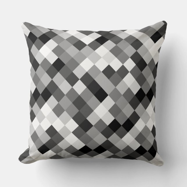 Pixels 060614 (01) diagonal throw pillow (Front)