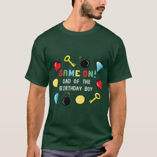 Pixels Arcade Game Level Up Kids Birthday T-Shirt