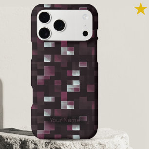 Pixels de peinture à l'eau violet foncé moderne av