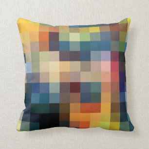 Pixels Patchwork Throw Pillow