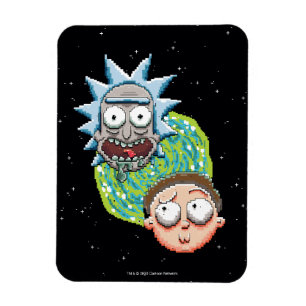 Pixelverse Rick and Morty Portal Graphic Magnet