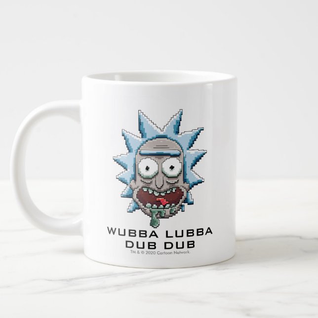 Pixelverse Rick Drooling Head Large Coffee Mug (Left)