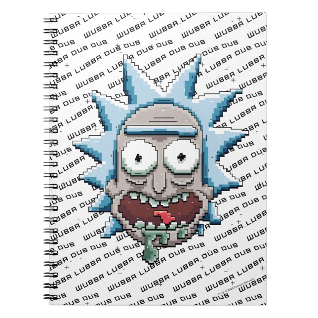 Pixelverse Rick Drooling Head Notebook (Front)