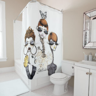 Pixie Chicks Shower Curtain