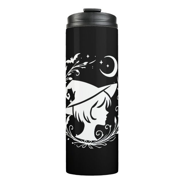 Pixie Cut Witch Wiccan Magic Witches Halloween Thermal Tumbler (Front)