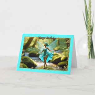 Pixie Dreams Carte d'anniversaire de jeune fille