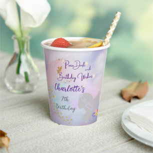 "Pixie Dust and Birthday Wishes" Fairy Party  Paper Cups