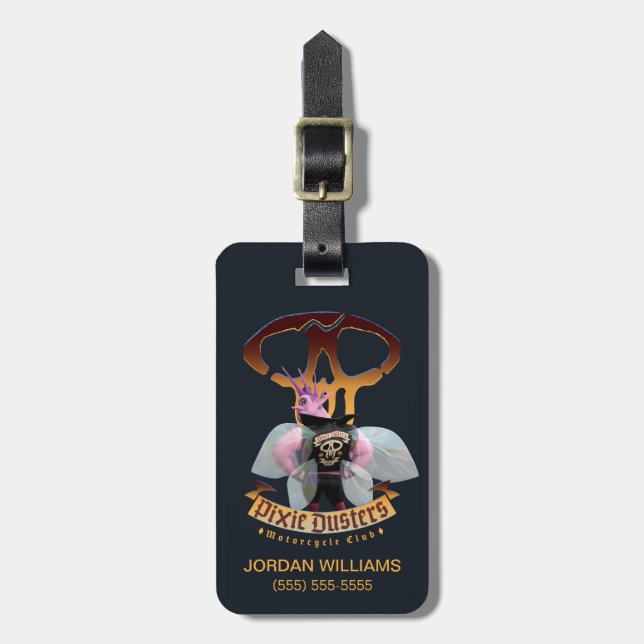 Pixie Dusters - Motorcycle Club Luggage Tag (Front Vertical)