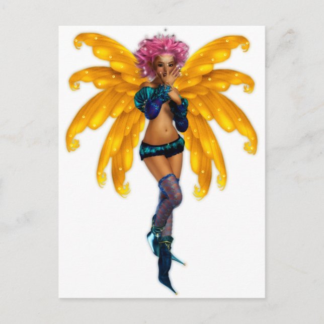 Pixie Fae Fairy Postcard (Front)